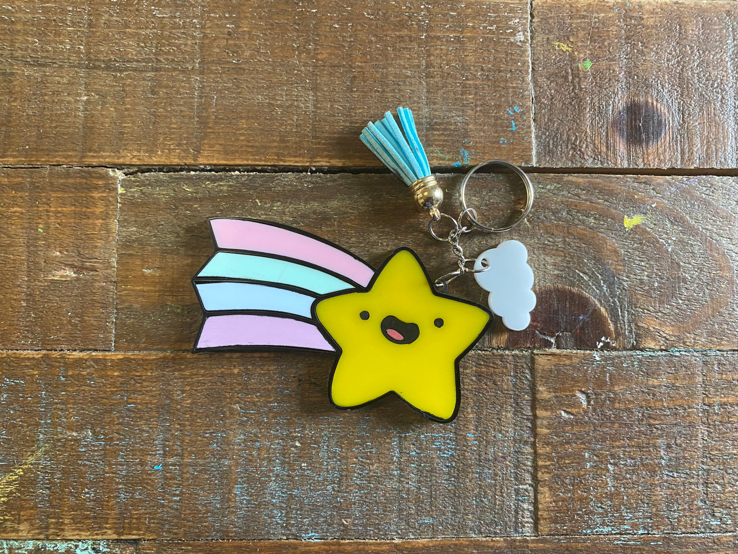 Llavero estrella fugaz