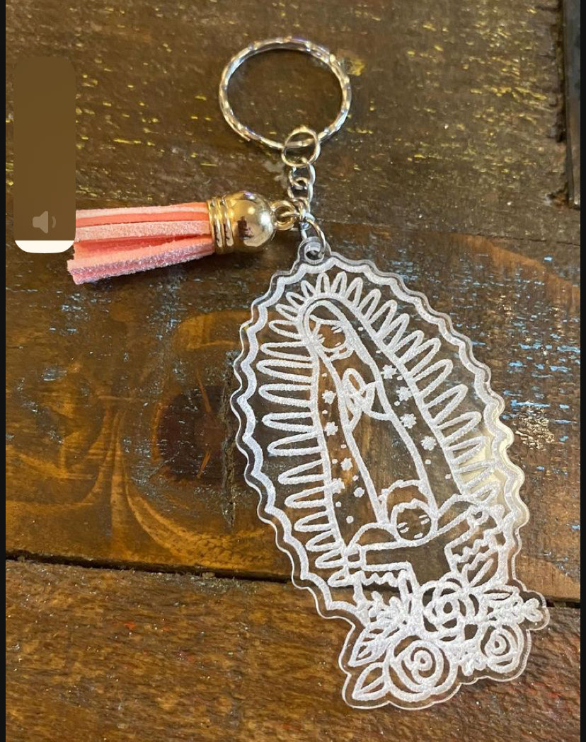 Llavero virgen de Guadalupe