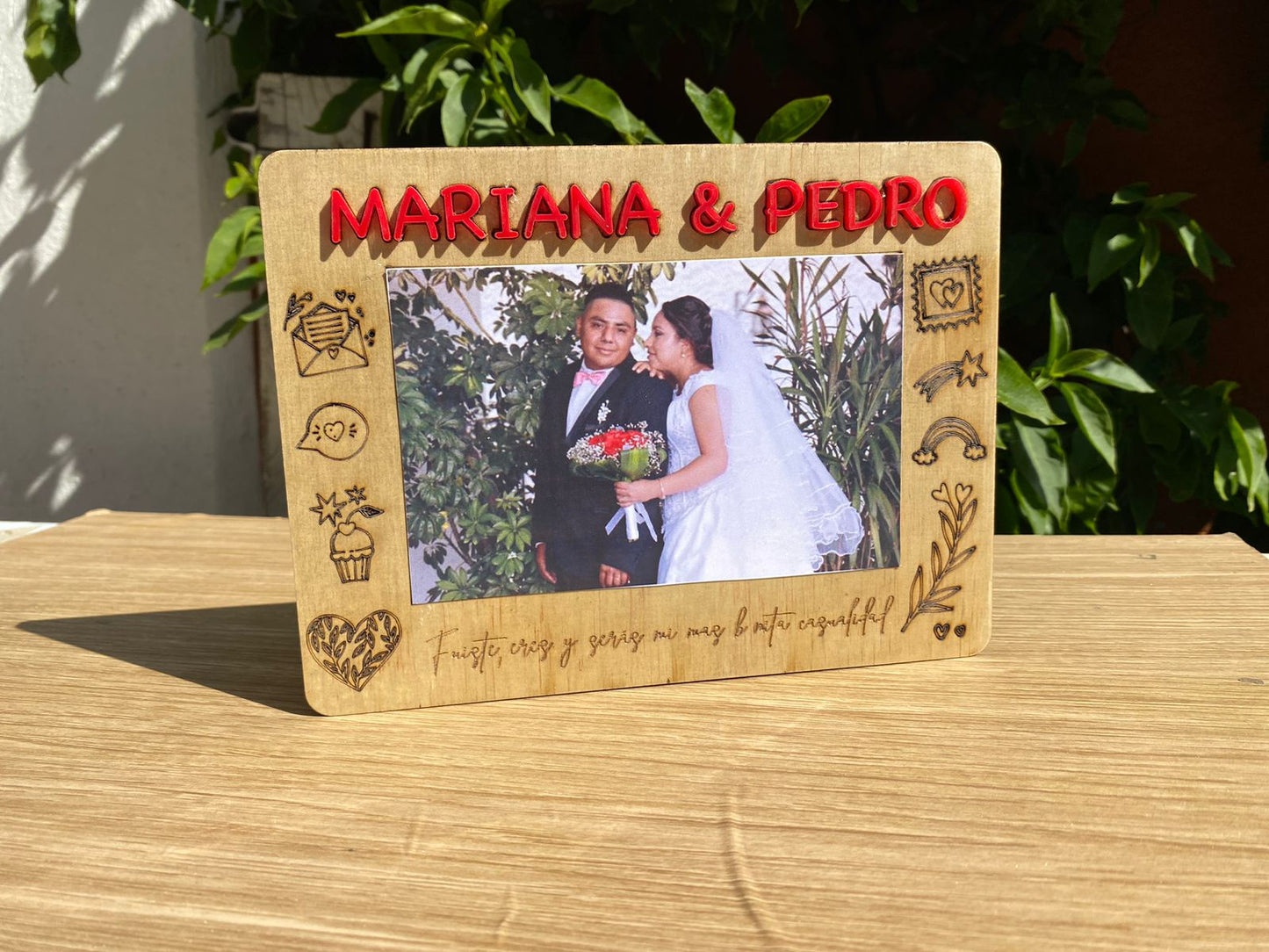 Marco de madera para foto 15x10