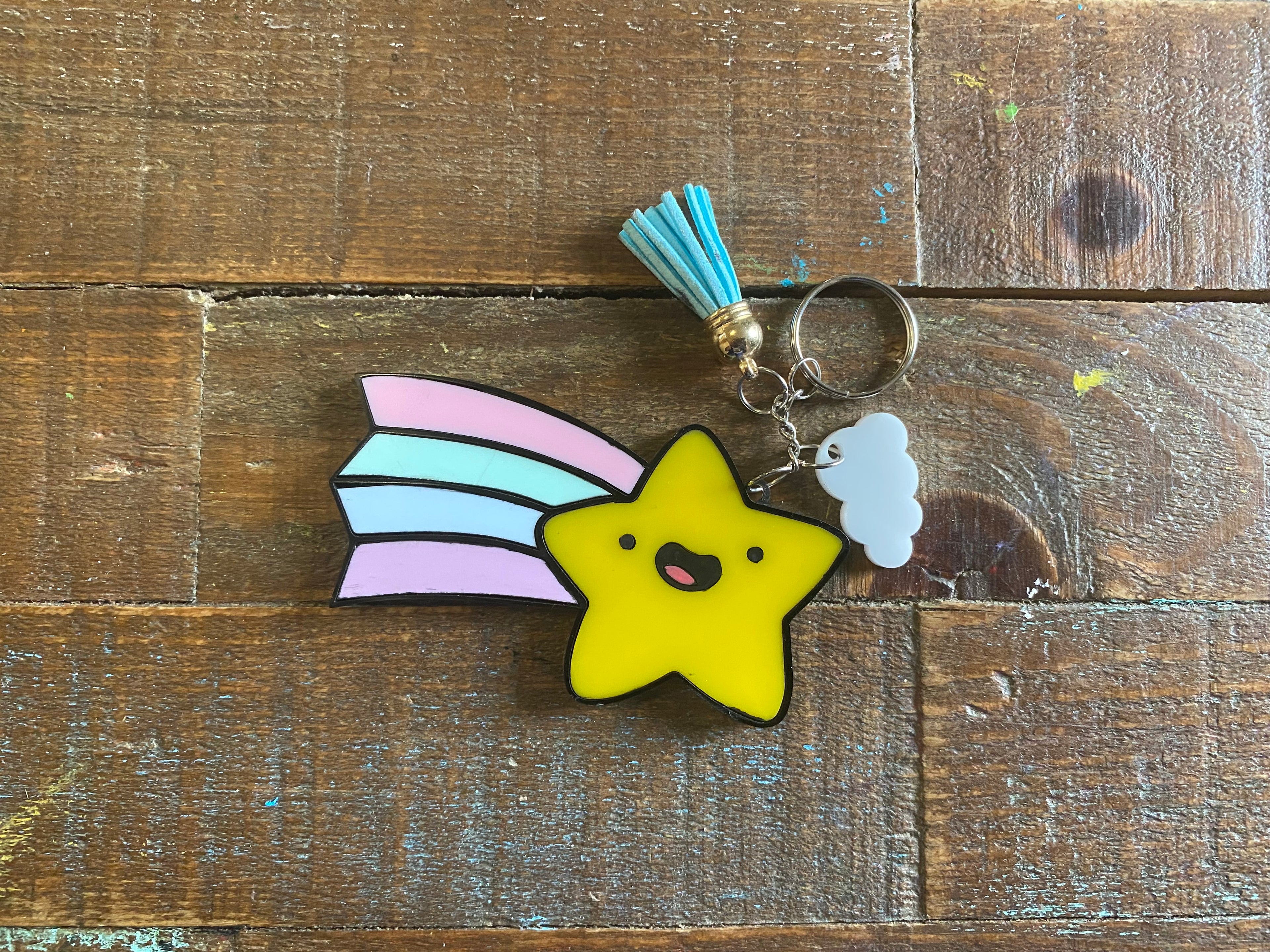 Llavero estrella fugaz