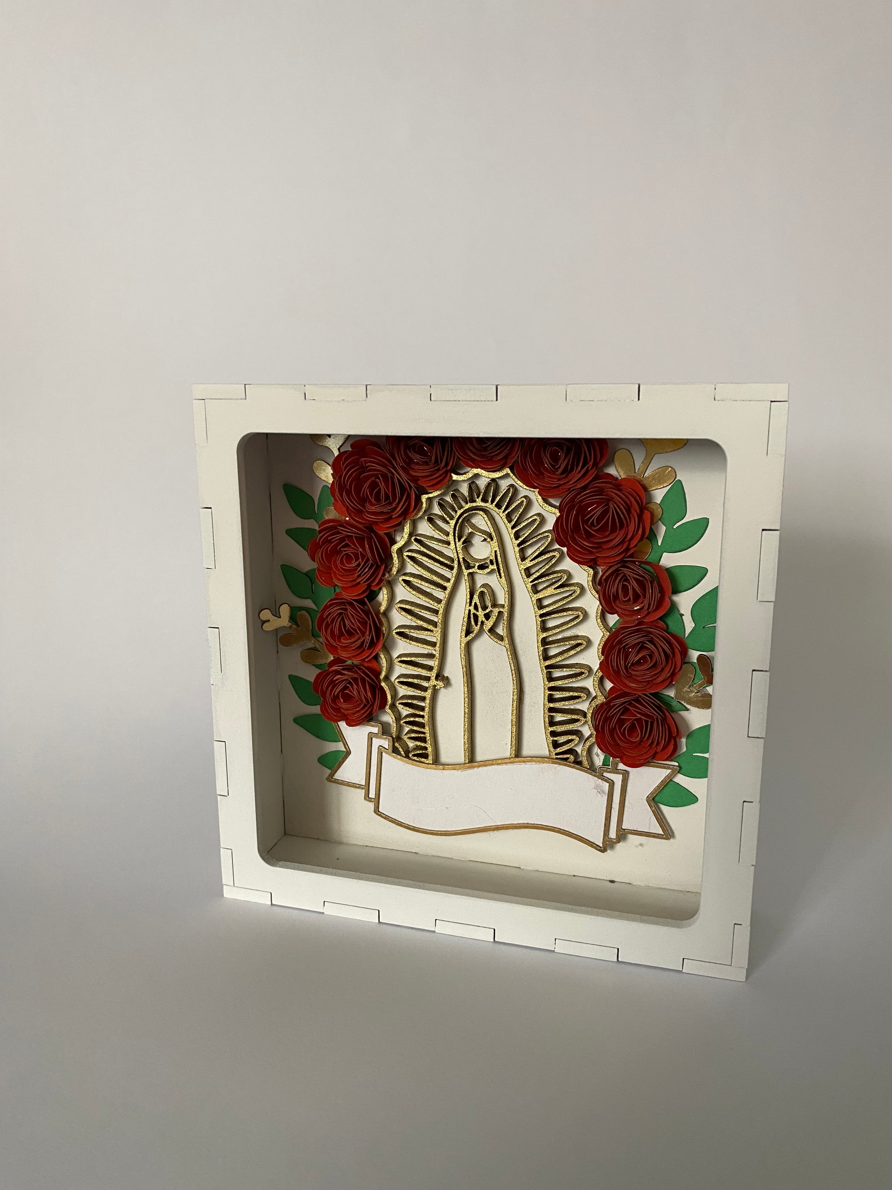 Recuerdo marco decorativo virgen de Guadalupe