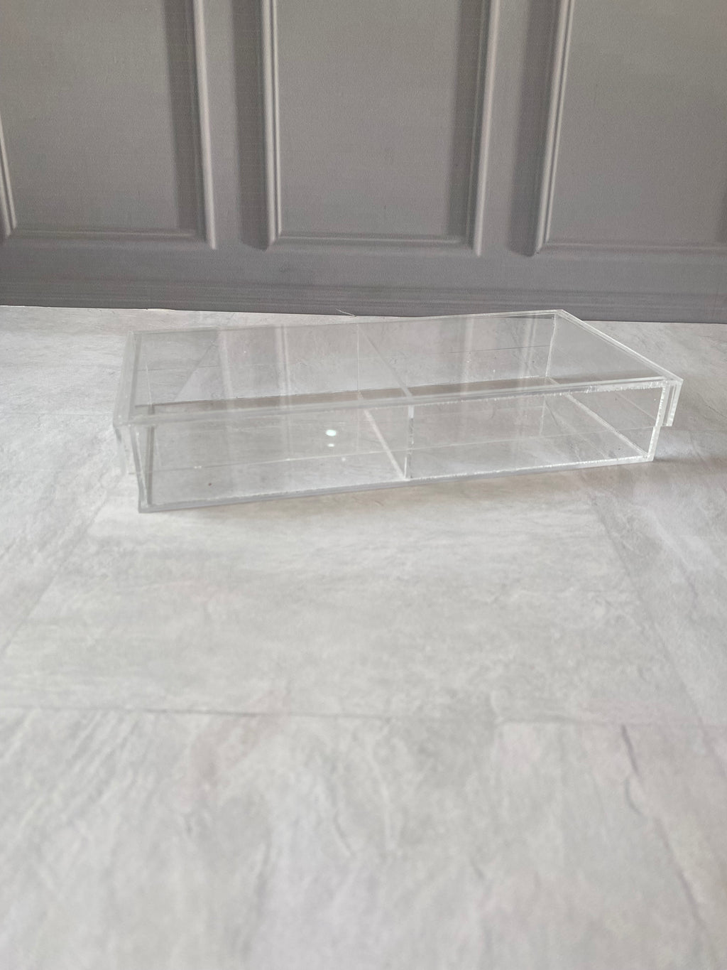 Caja Tarjetero 11x23x4 cm acrílico transparente