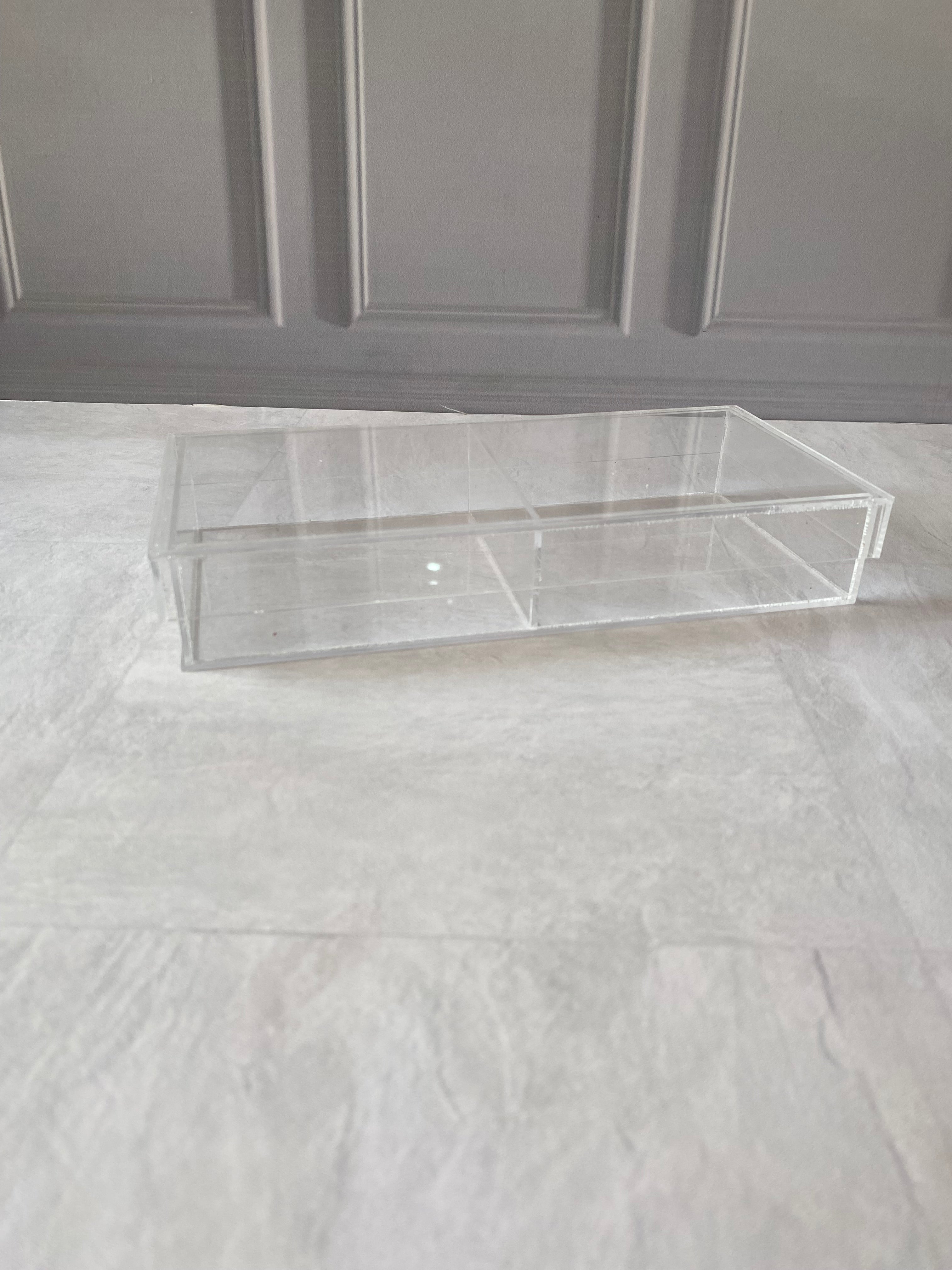 Caja Tarjetero 11x23x4 cm acrílico transparente