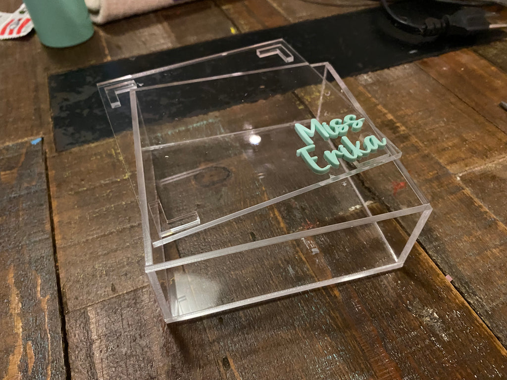 Caja de acrílico para regalo