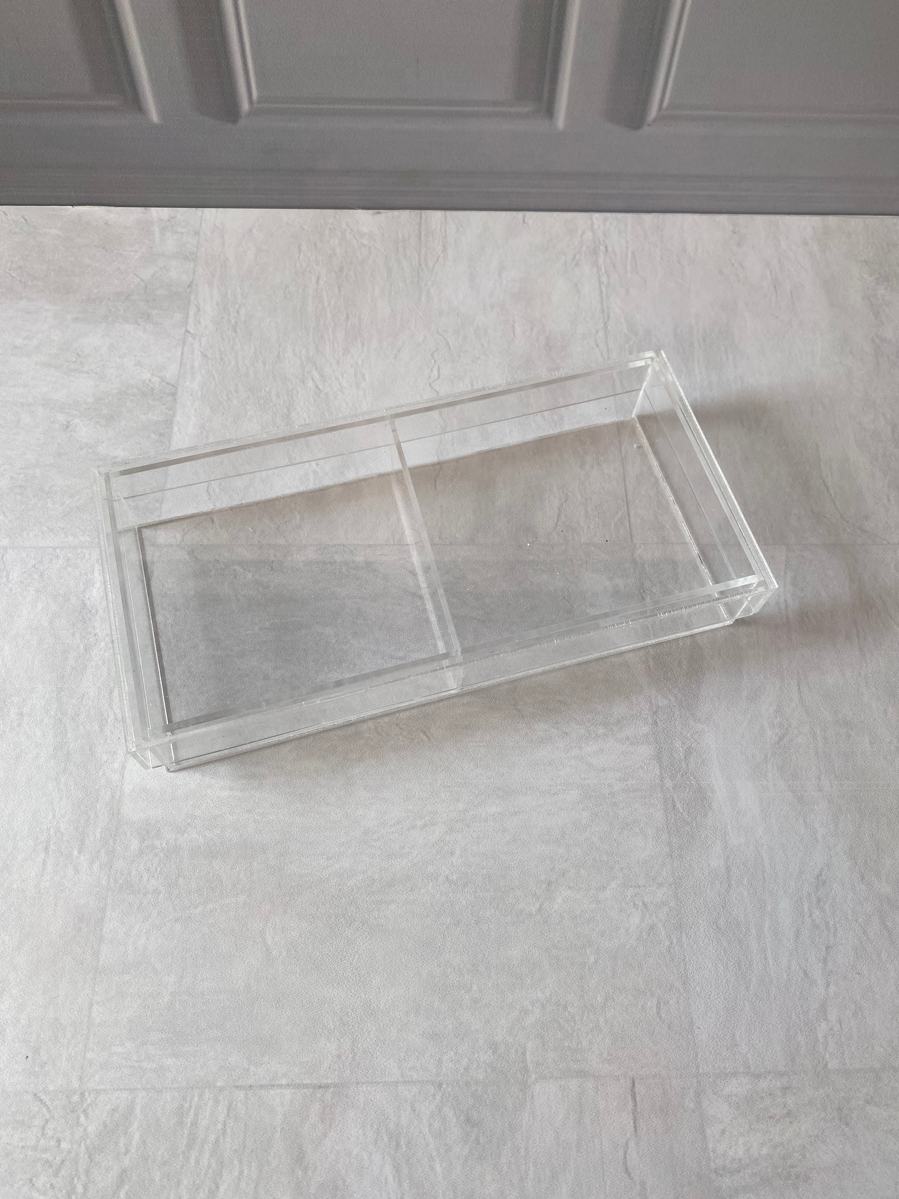 Caja Tarjetero 11x23x4 cm acrílico transparente