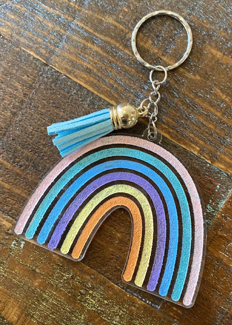 Llavero arcoiris