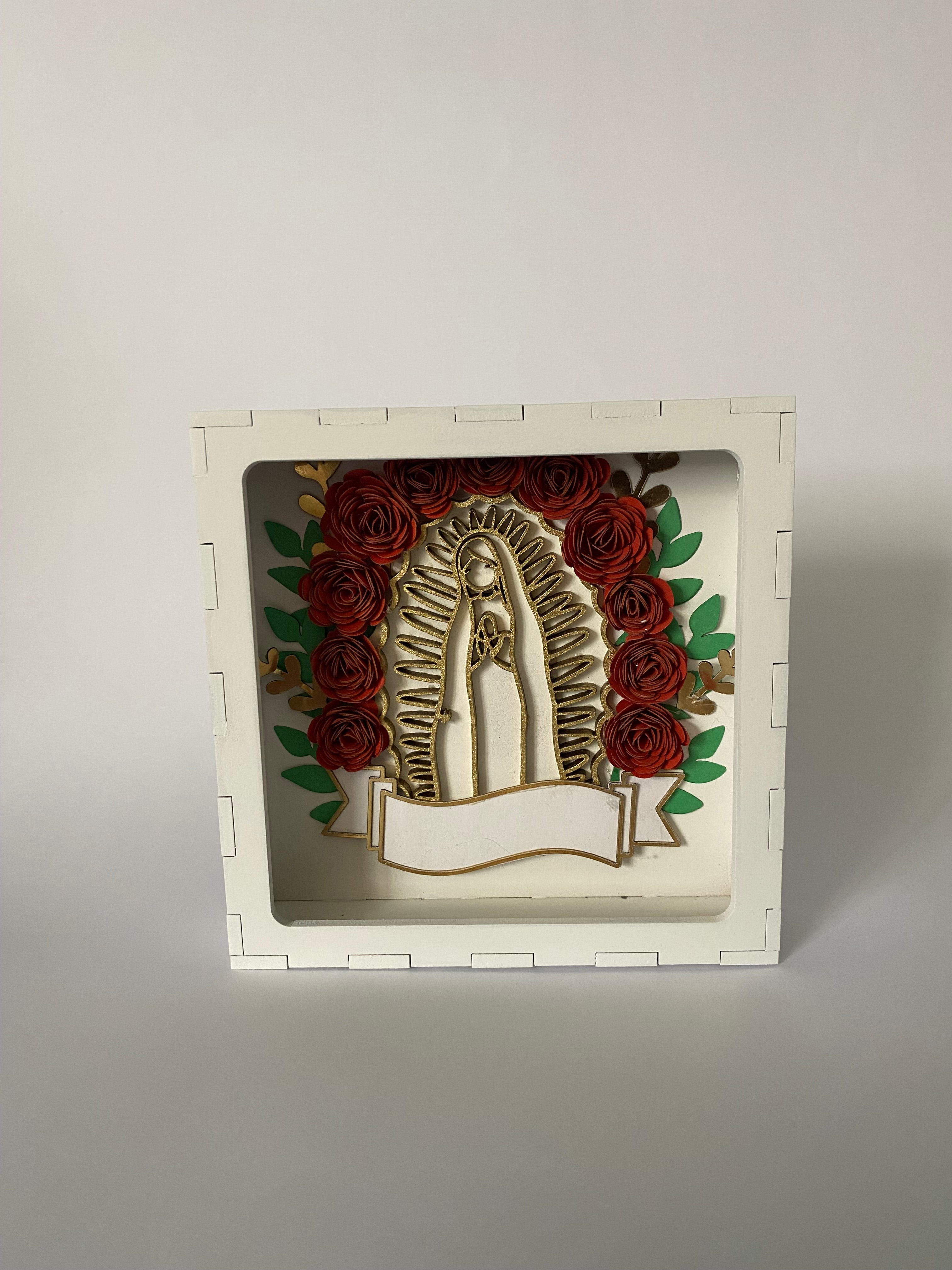 Recuerdo marco decorativo virgen de Guadalupe
