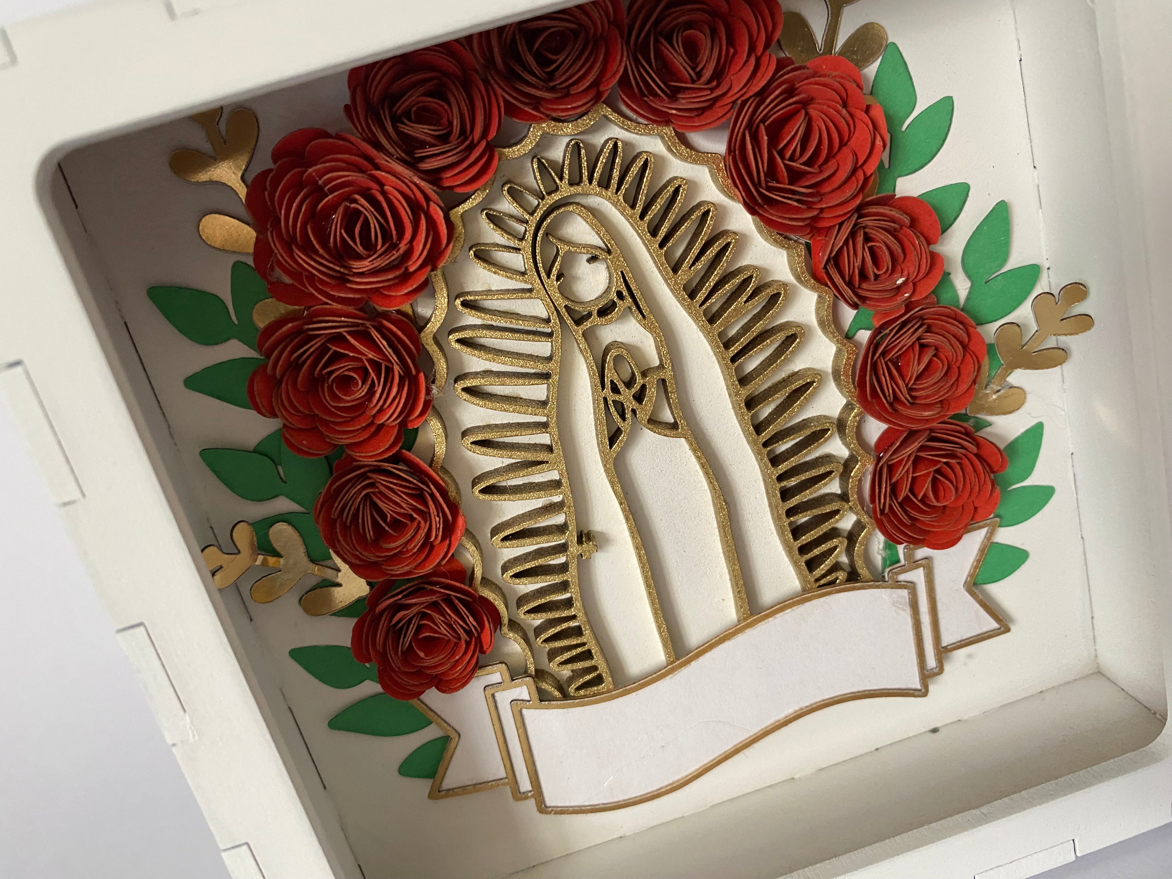 Recuerdo marco decorativo virgen de Guadalupe