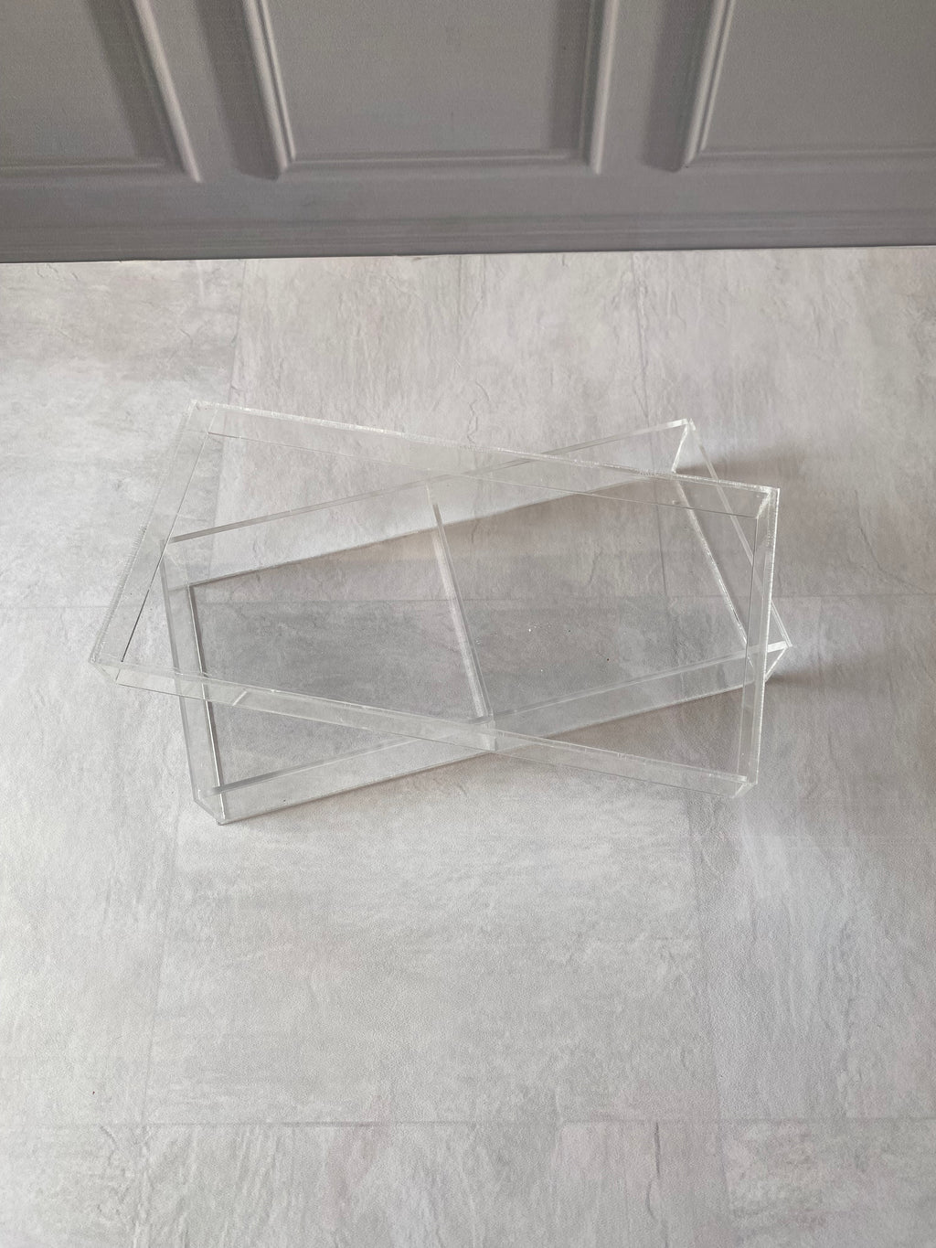 Caja Tarjetero 11x23x4 cm acrílico transparente