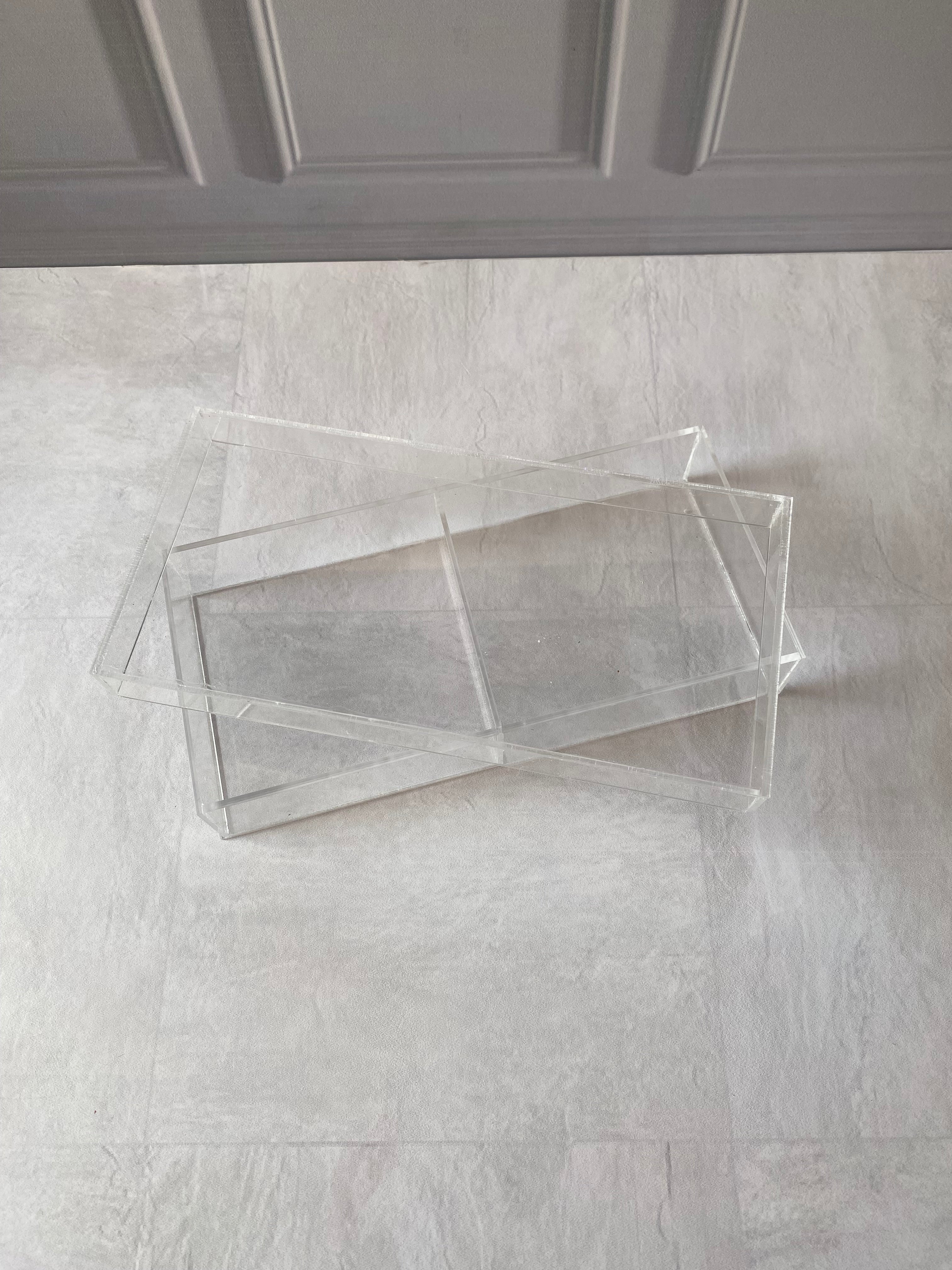 Caja Tarjetero 11x23x4 cm acrílico transparente