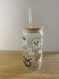 Vaso de vidrio tipo lata personalizado