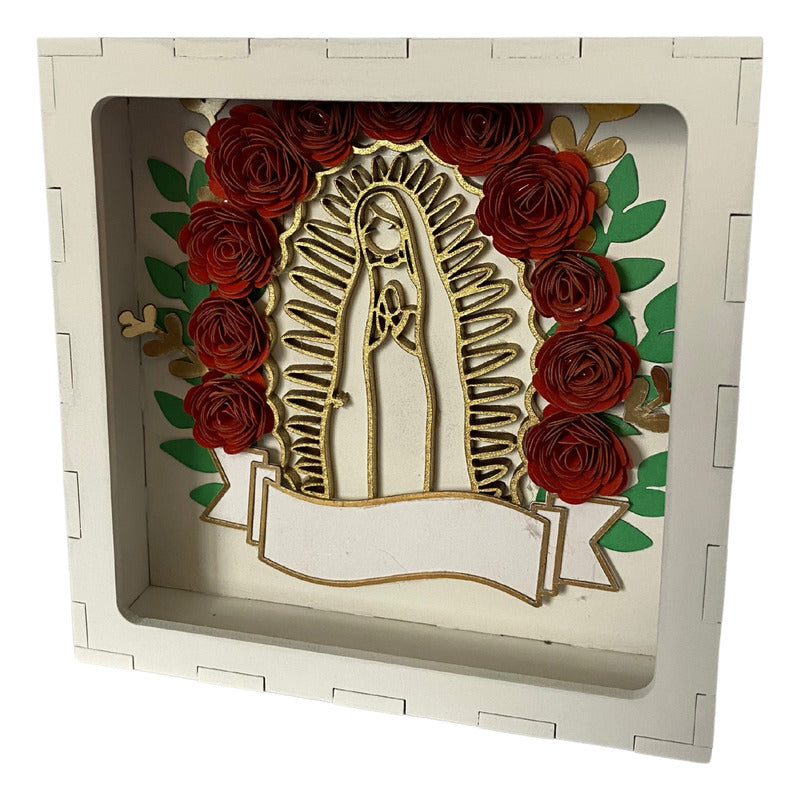 Marco Con Virgen De Guadalupe Para Recuerdo Bautizo/comunion