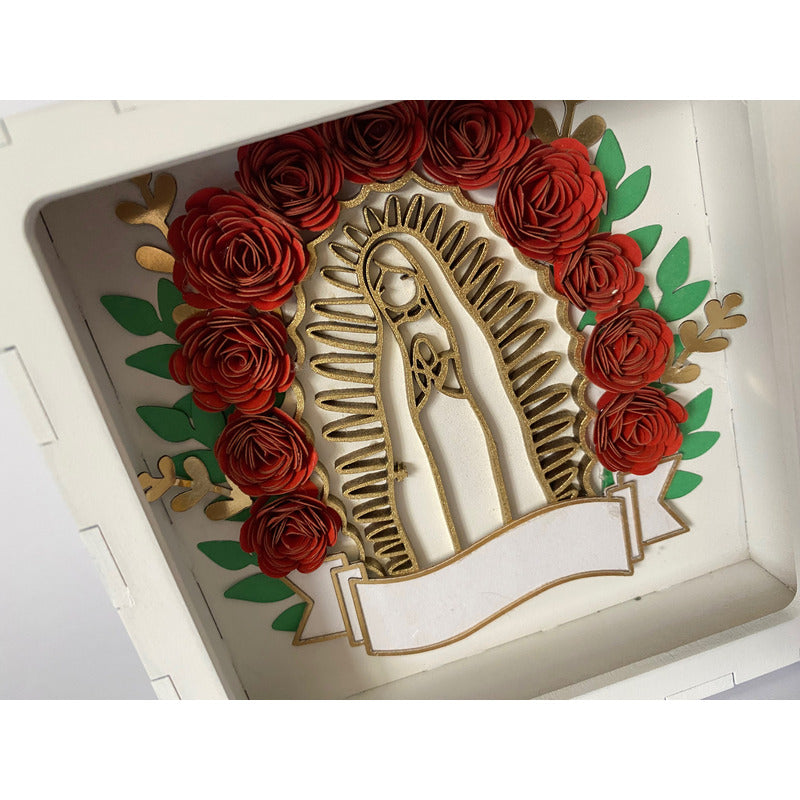 Marco Con Virgen De Guadalupe Para Recuerdo Bautizo/comunion