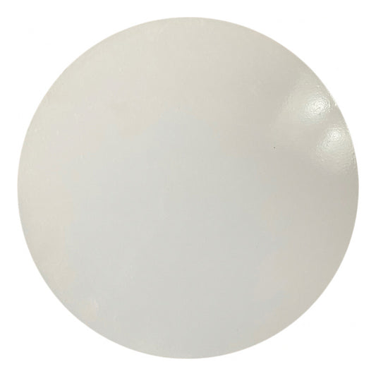 Base Para Pastel En Mdf  5 Mm Con Vinil / 20 Cm / 10 Piezas Blanco