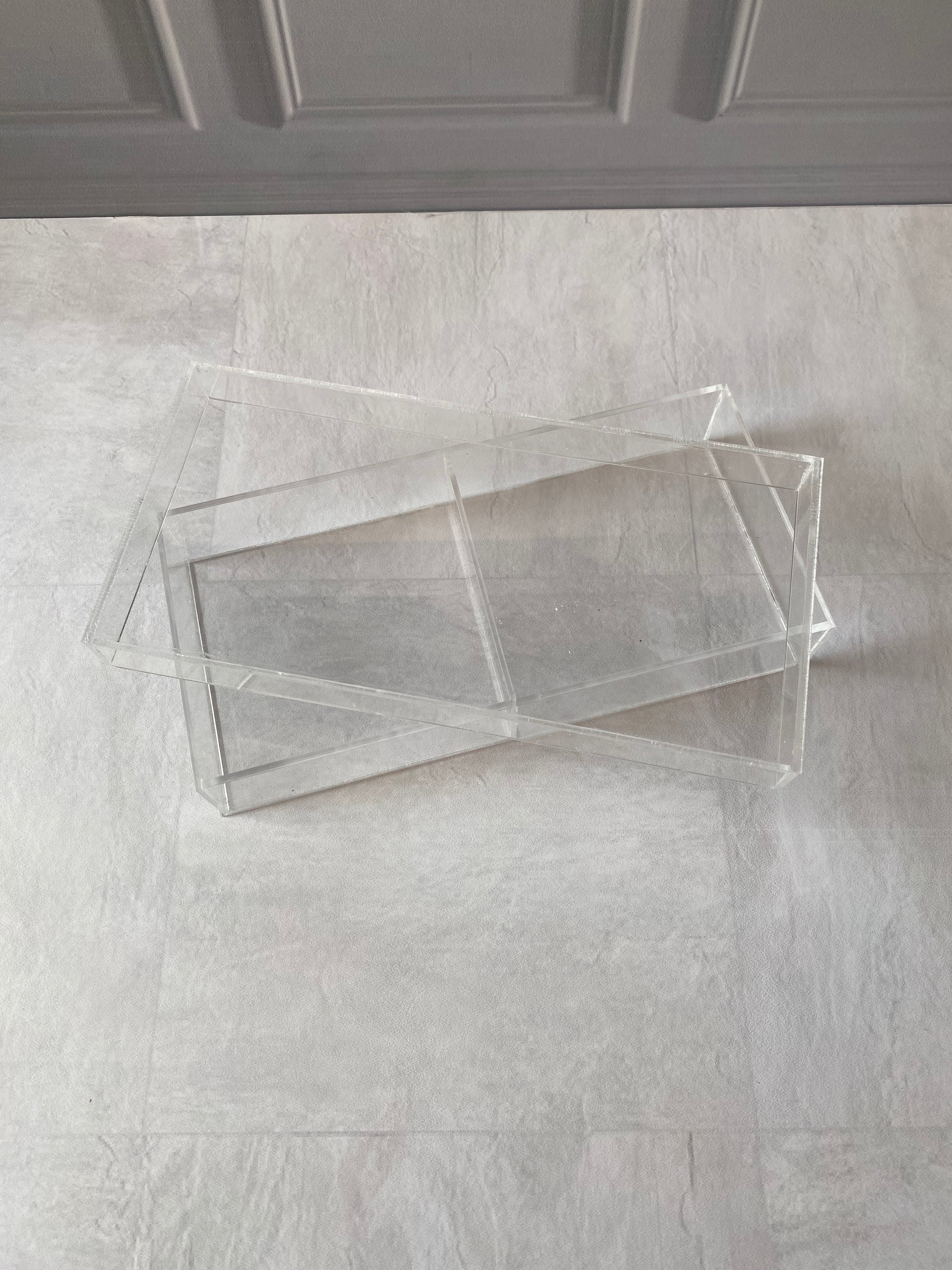 Caja Tarjetero 11x23x4 cm acrílico transparente