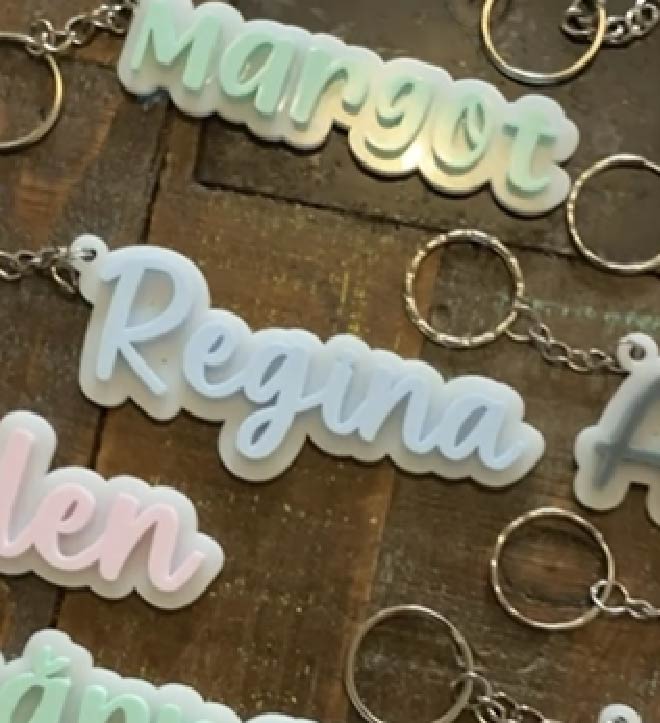 Llavero personalizado con nombre